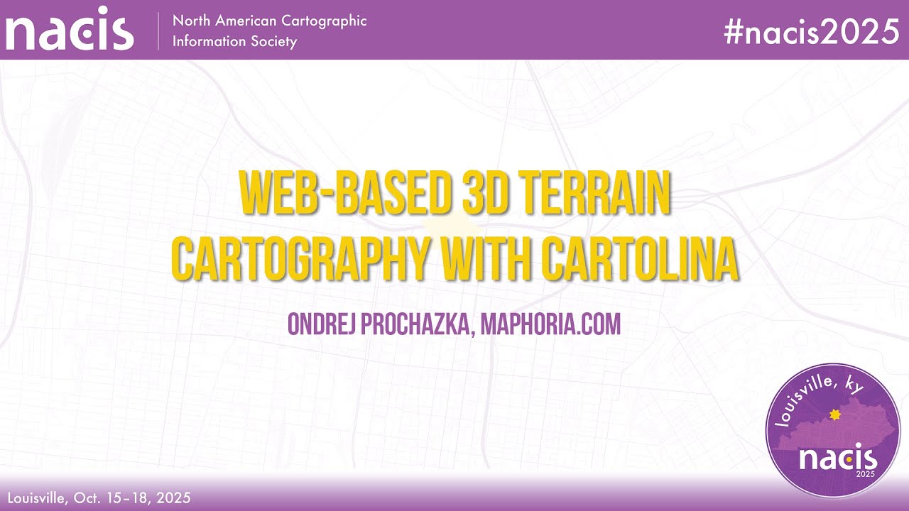 Трехмерная веб-картография местности с Cartolina - Ондржей Прохазка, Maphoria.com
