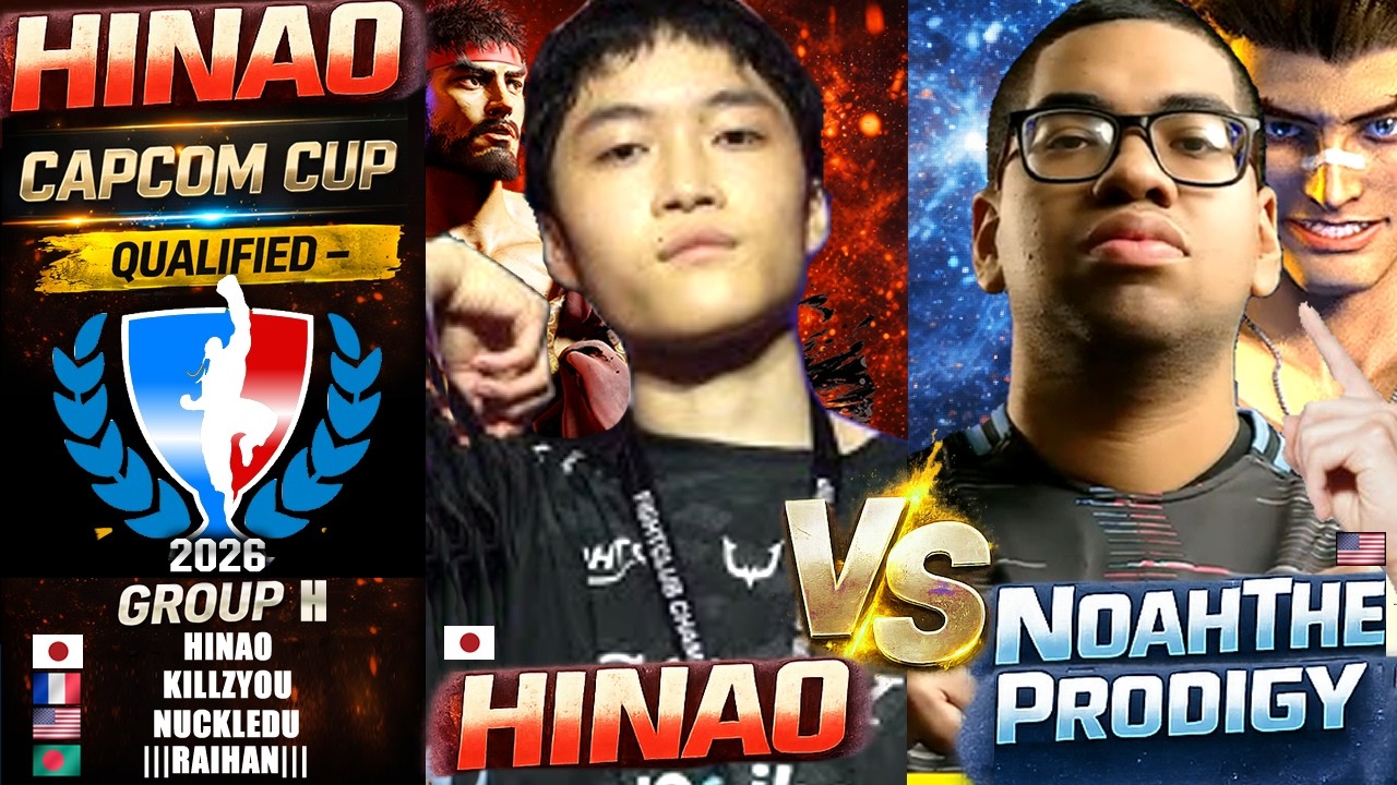🔥SF6 Ryu (HINAO vs NoahTheProdigy, XIAOHAI, BETTY) ▰ CAPCOM CUP 12 Qualified Players
