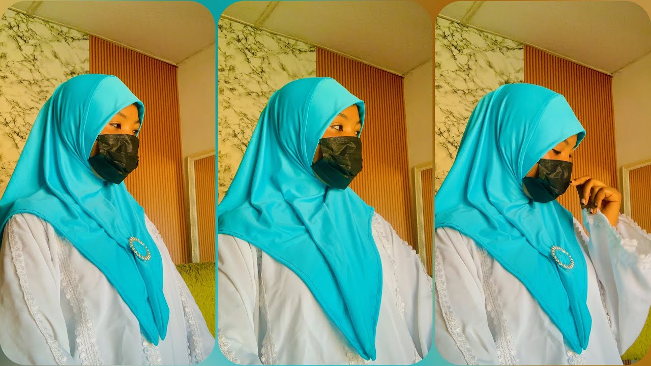 How to cut and sew COMFY hijab #sewing #hijabstyle #diy 