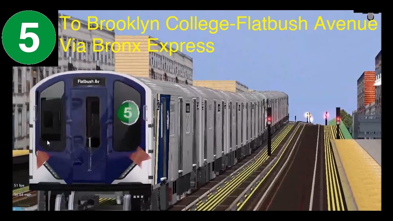 OpenBVE: The R262 5 Train To Brooklyn College-Flatbush Avenue