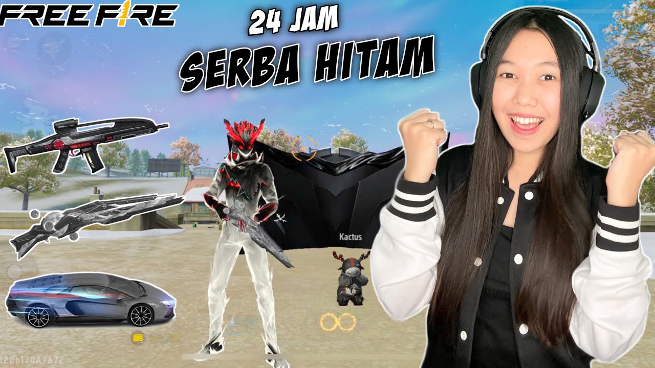 40 KILL SOLO VS SQUAD FULL HITAM PAKE BUNDLE LEGENDARY NIGHTMARE! - FREE FIRE INDONESIA
