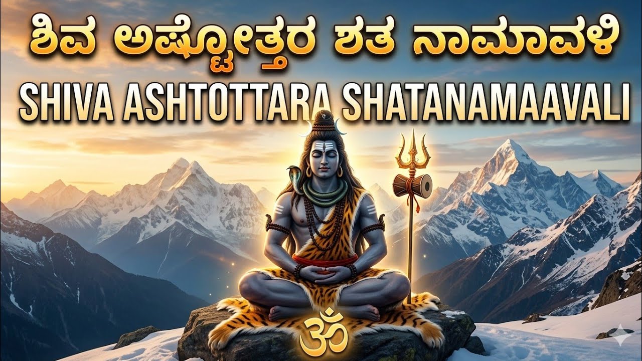 ಶಿವ ಅಷ್ಟೋತ್ತರ ಶತ ನಾಮಾವಳಿ 