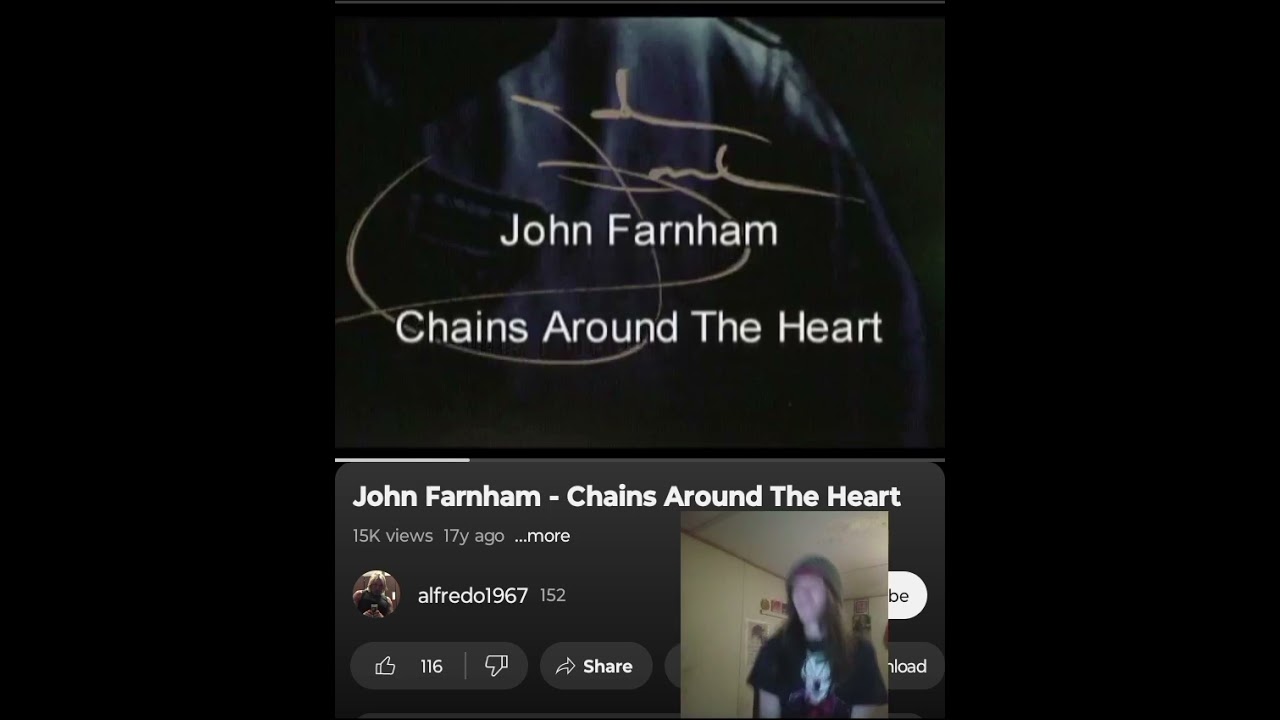 JOHN FARNHAM- CHAINS AROUND MY HEART    BEAUTIFUL RENDITION 💜  🖤   INDEPENDENT ARTIST REACTS