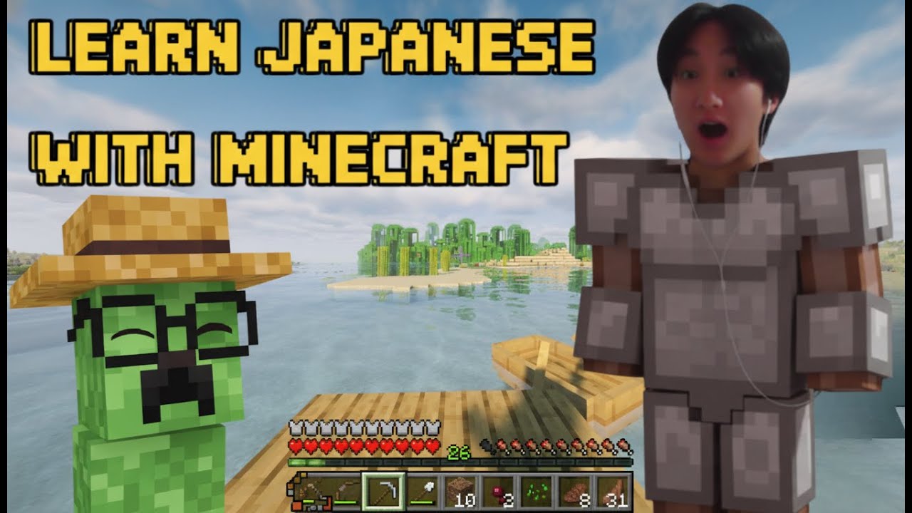 Learn Japanese with Minecraft | Comprehensible Input & Immersion |