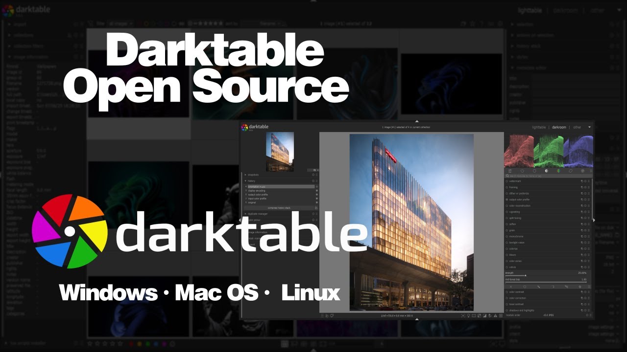Darktable: Profesional y Gratuito.