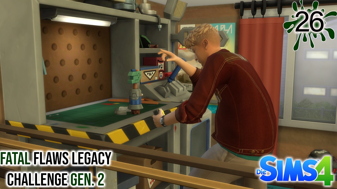 Die Sims 4| Fatal Flaws Legacy Challenge Gen. 2 Part 26| Eine Robotik-Werkbank für Zyron