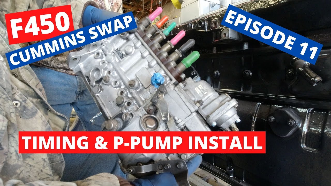 P7100 P-Pump install & timing Cummins 12v Ford F450 Cummins Swap (episode 11)