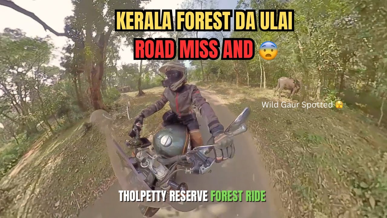 KERALA FOREST DA ULAI ROAD MISS AND 😨 THOLPETTY RESERVE FOREST RIDE😍