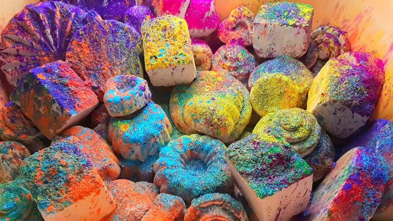 Ultra Dusty Gym Chalk Assorted Reforms Crush #reforms  #holipowder #holipowderbombs #asmr2022 #asmr