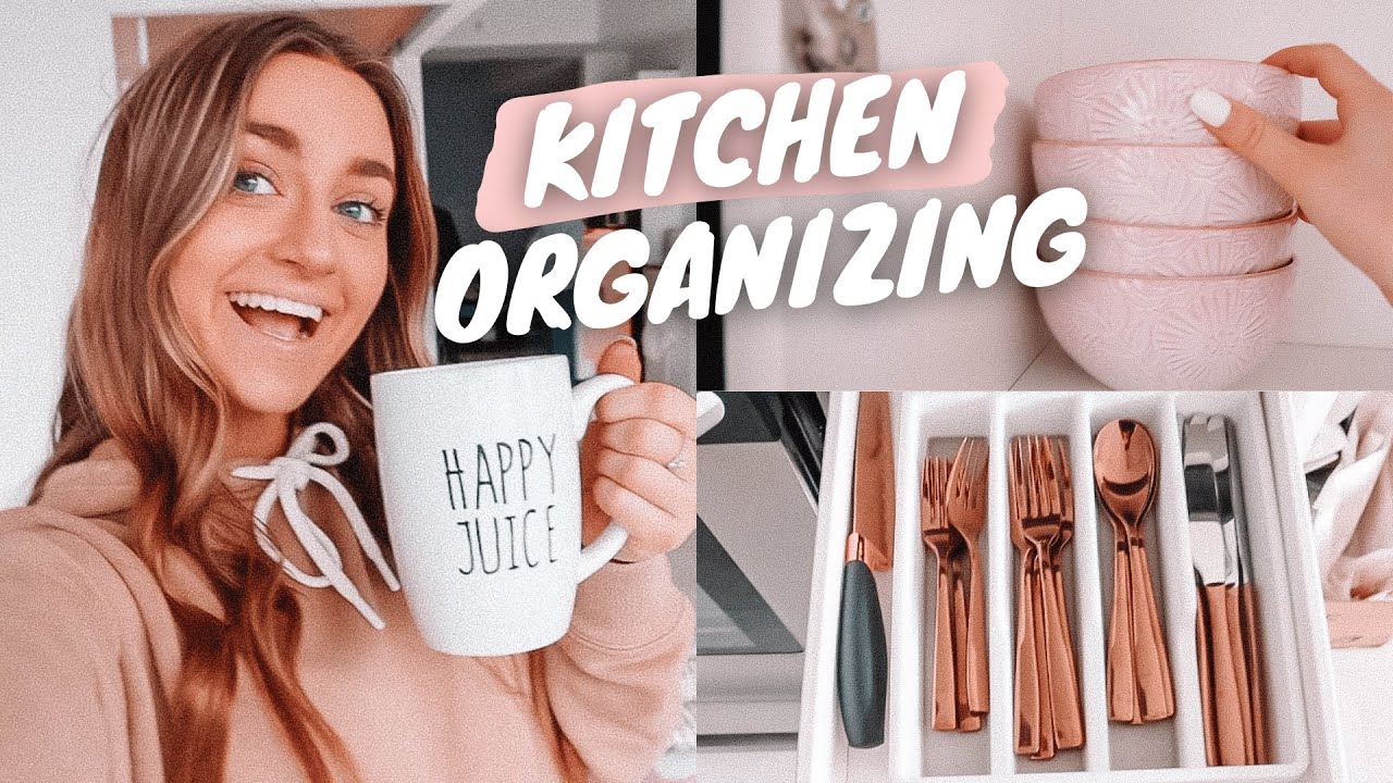 organizing my kitchen!! (aesthetic amazon kitchen finds)