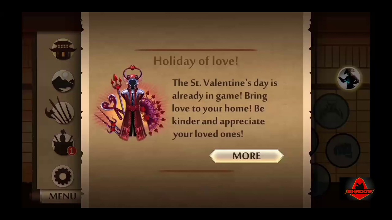 Shadow fight 2- underworld ||New Valentine's Holiday of love update- 2020||