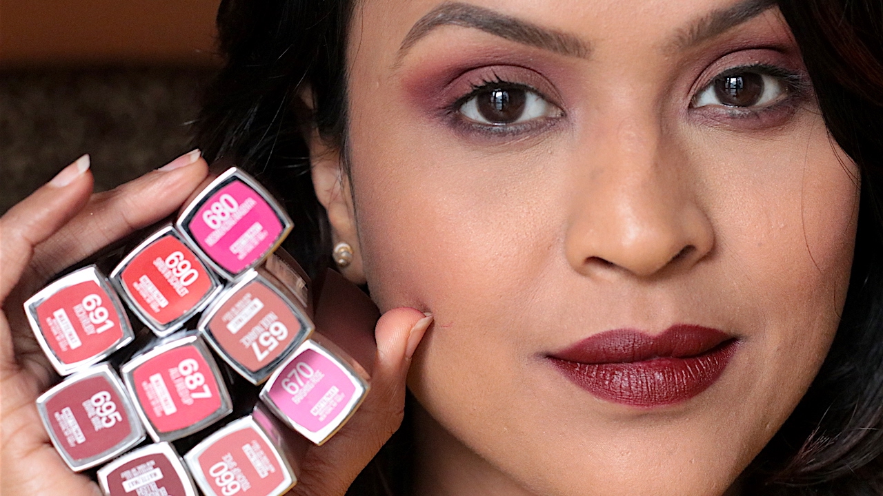 9 Maybelline Creamy Matte Lipsticks Lip Swatches & Review