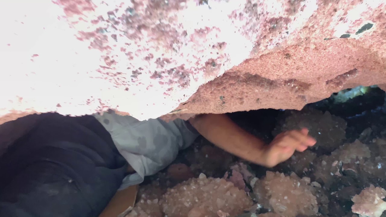Amazing Find of a Pink Cavity of Minerals Apophyllite and Stilbite Crystals !