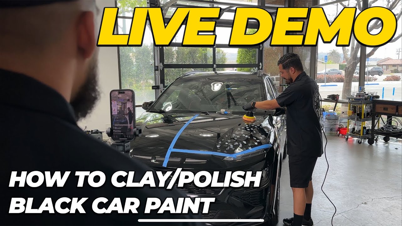 How To Polish A Black Car Like A PRO - LIVE