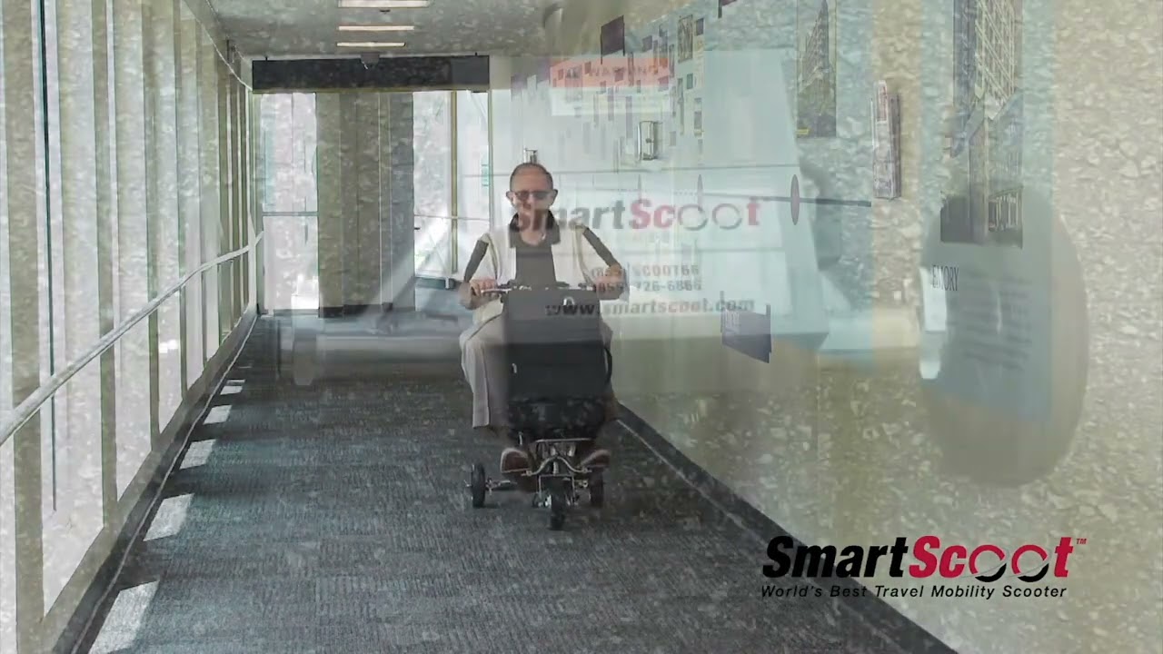 SmartScoot Lightweight, Foldable Travel Mobility Scooter