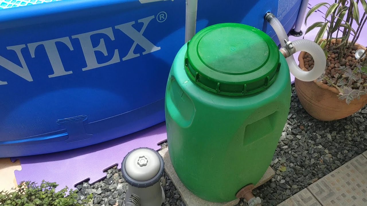Sistema filtrante com areia, caseiro piscina INTEX