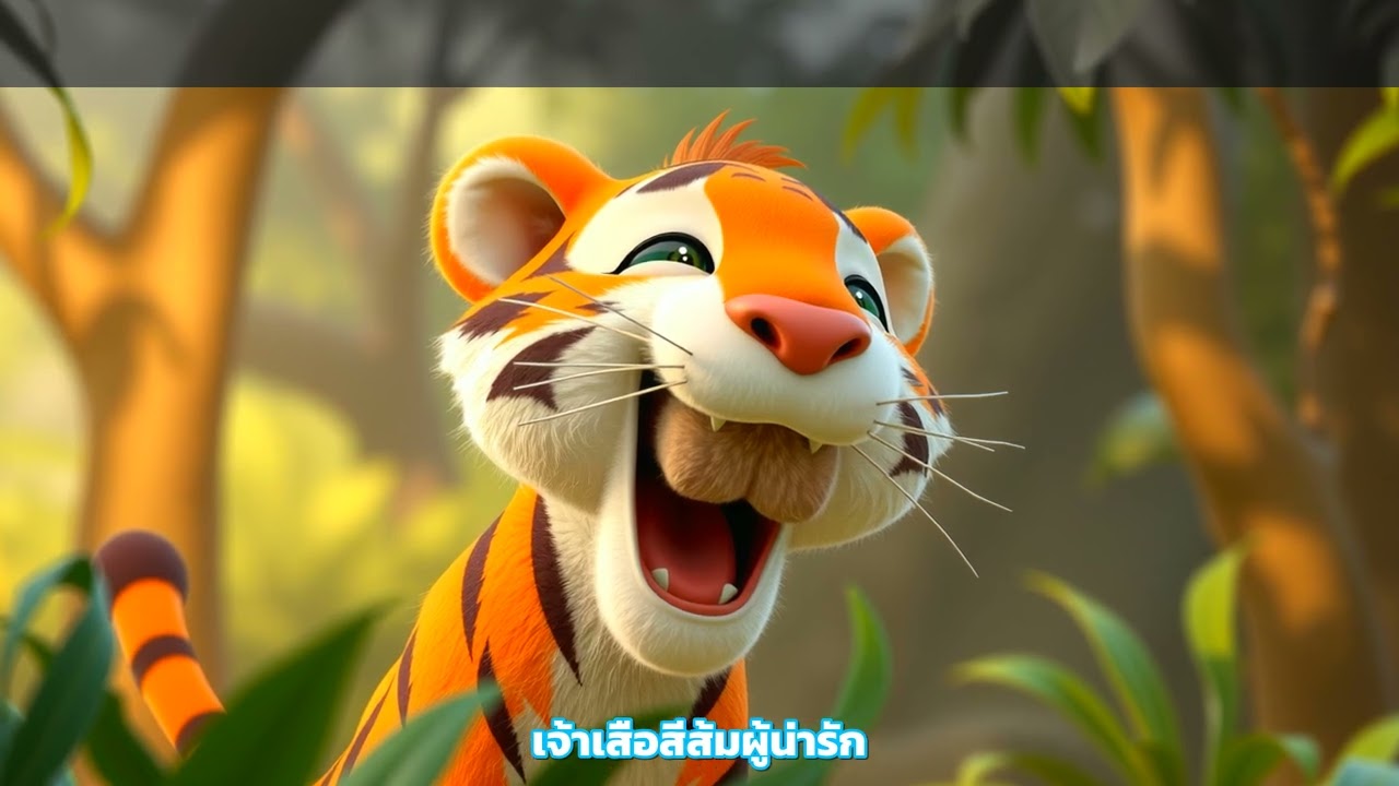 เจ้าเสือสีส้มผู้น่ารัก | เพลงสอนเด็ก 🎵