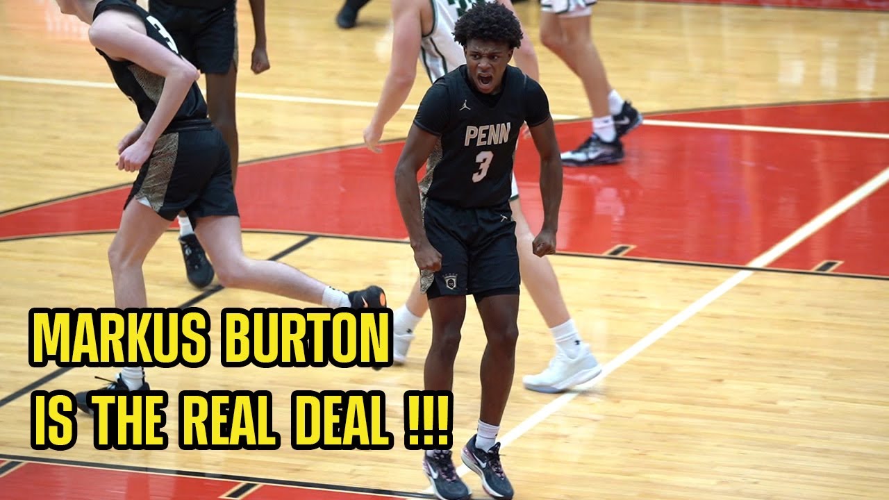 Notre Dame commit rallies team back after being down 20, Markus Burton goes off! Penn vs Zionsville