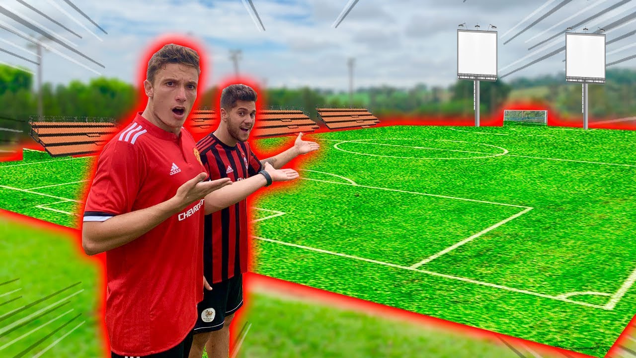 O VOSSO CANAL GANHOU UM CAMPO DE FUTEBOL PROFISSIONAL?!