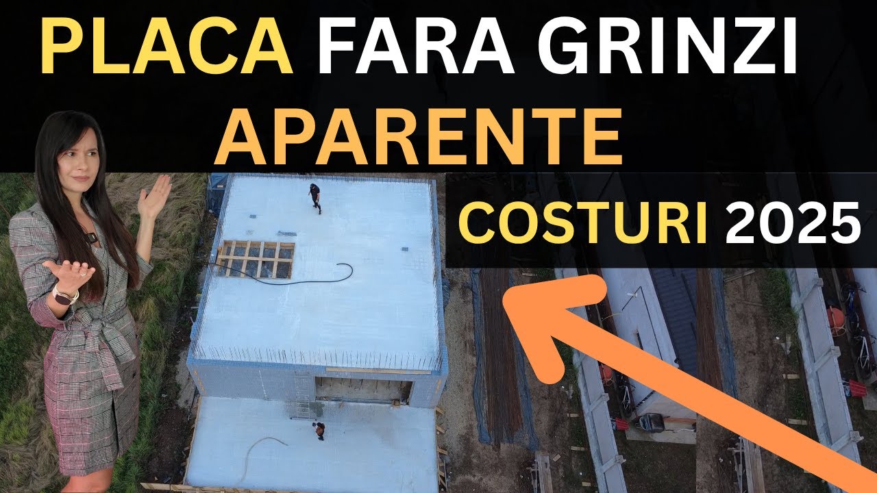 Constructie PLACA cu GRINZI integrate + COSTURI reale | Casa pasiva Acasito