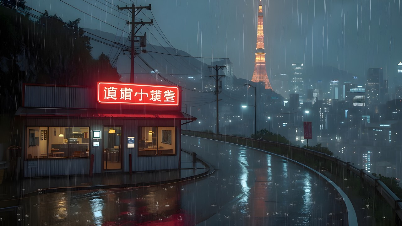 Tokyo Rain Streets 🌧️ 90’s Chill Lofi Beats for Studying, Relaxing & Stress Relief 🎶