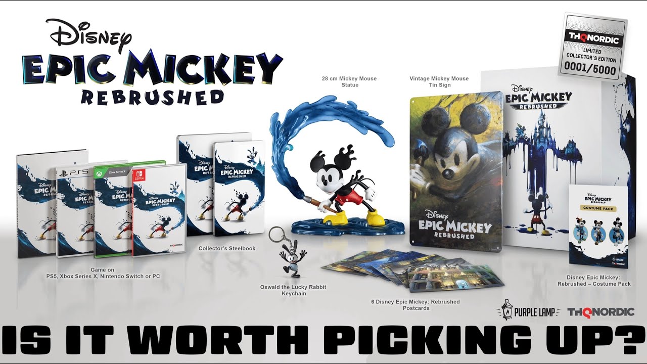 Disney Epic Mickey Rebrushed Collector Edition #распаковка и #обзор | #fyp #вирусный