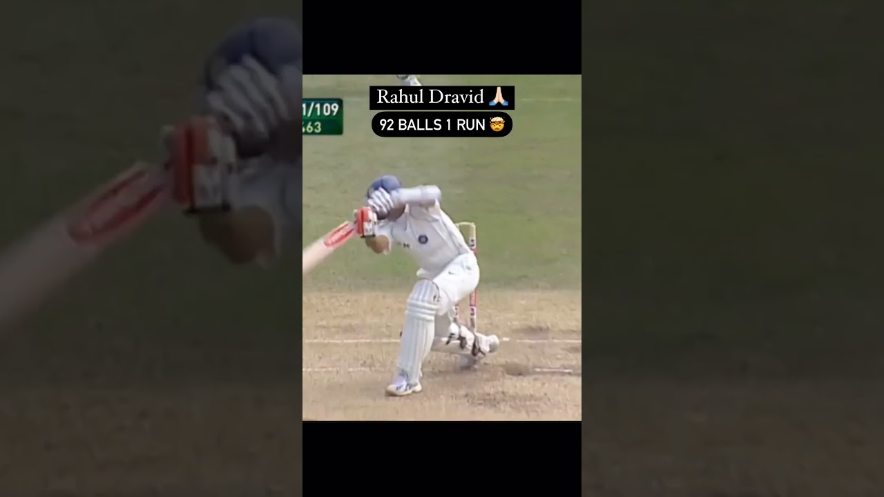 Rahul Dravid&rsquo;s 92 Balls, 1 Run | Legendary Defensive Innings | The Wall of Indian Cricket
