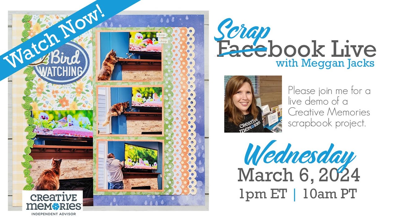 Scrapbook Live with Meggan - March 6, 2024