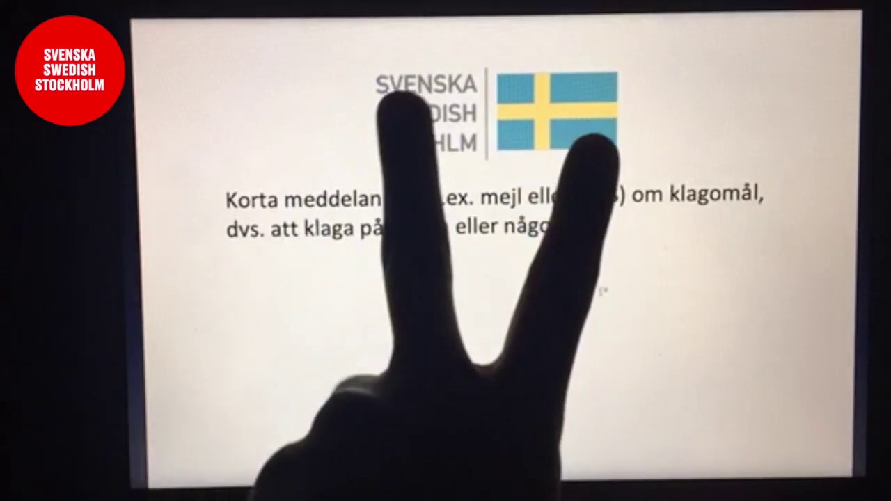 Att klaga på någon eller något på svenska - skriva ett meddelande, brev eller sms