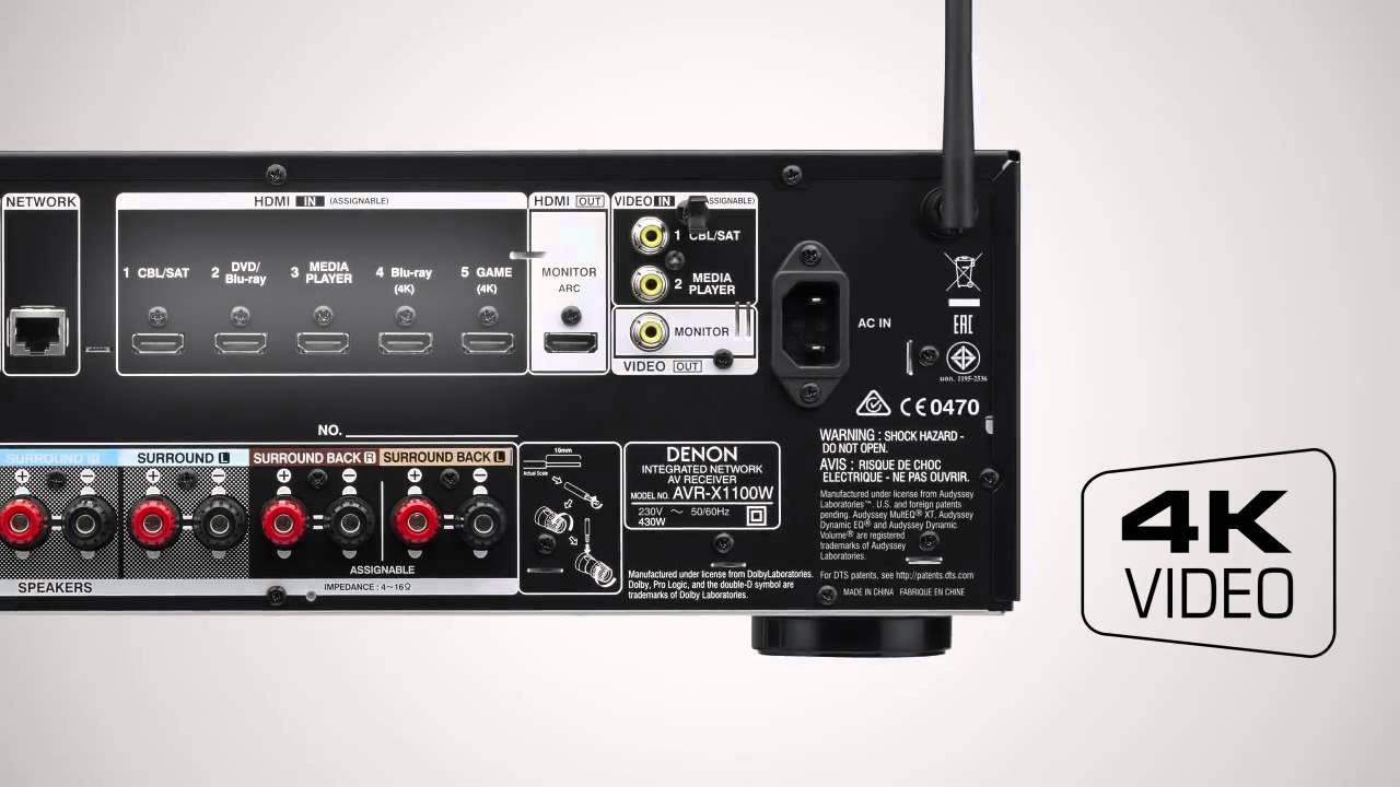Receiver Denon AVR X1100W