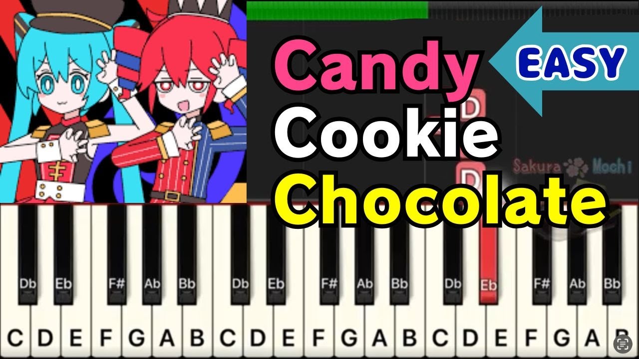 Candy Cookie Chocolate (Kasane Teto) 🎹 Piano Tutorial