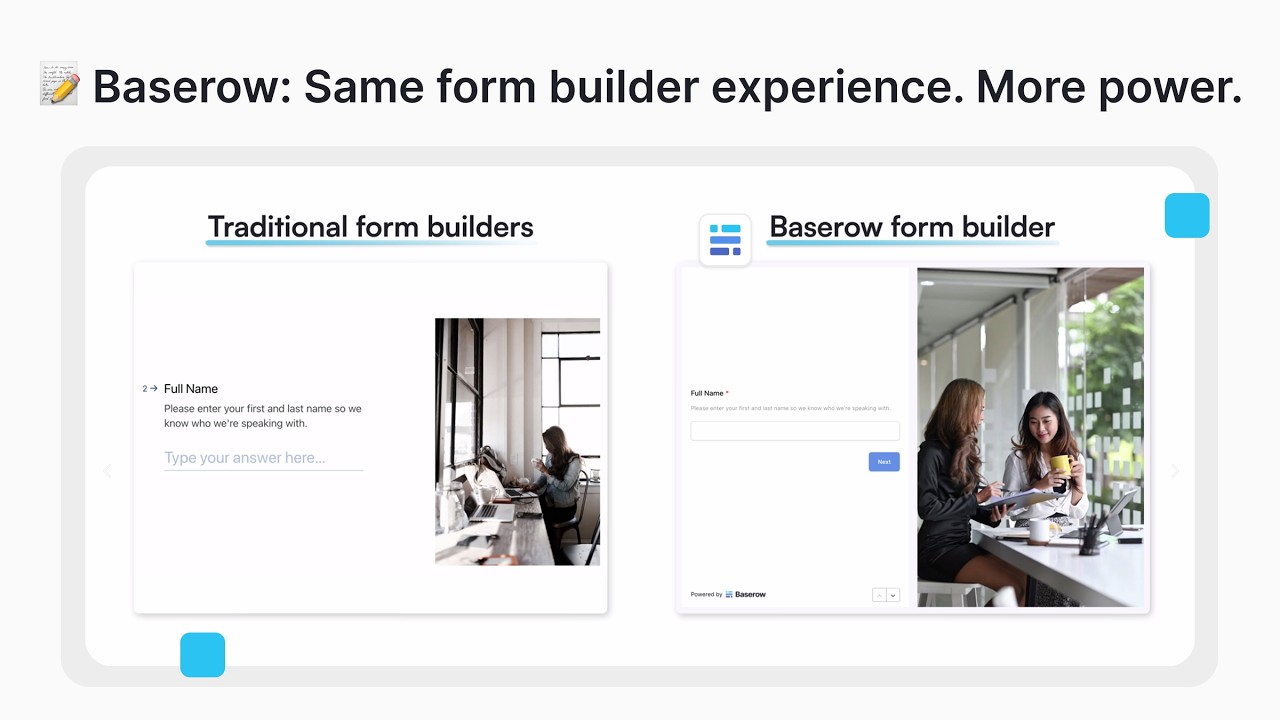 Baserow Form Builder: лучший конструктор форм для рабочих процессов с базами данных и альтернатив...