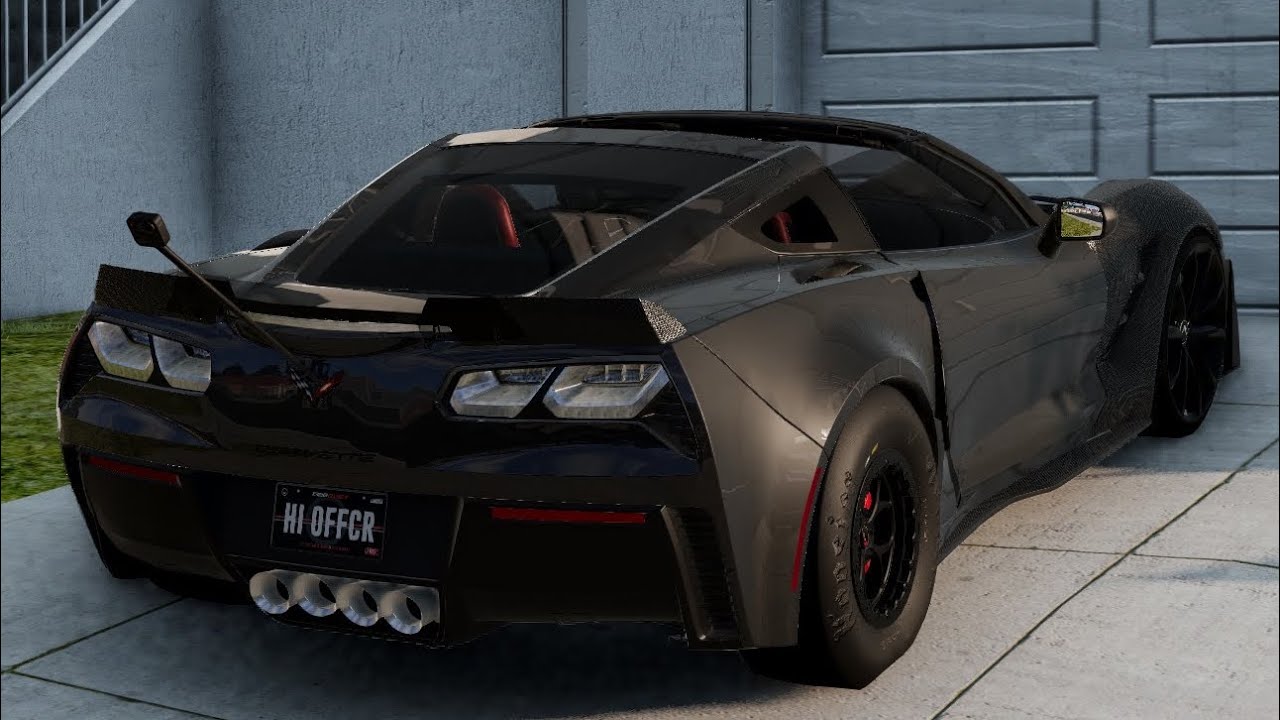 BeamNG - 1300whp Cammed Corvette C7 Grandsport Cruise and Pulls