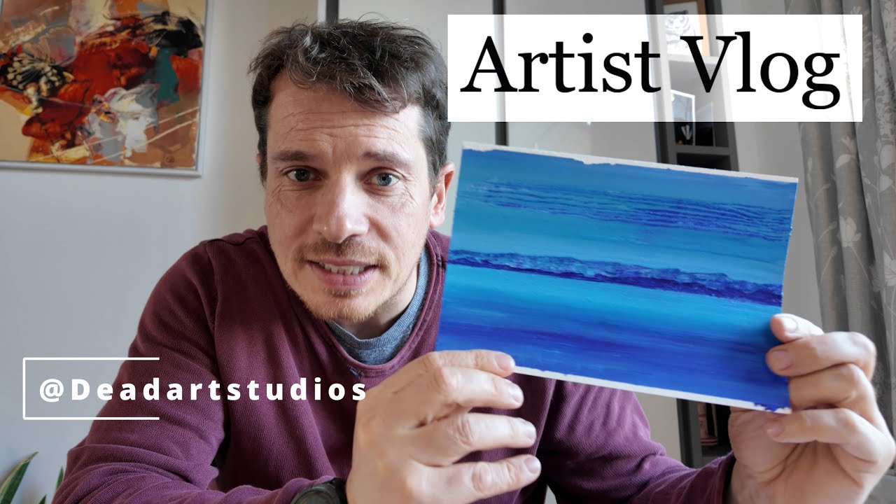 Artist Vlog: Finishing my blue and red paintings