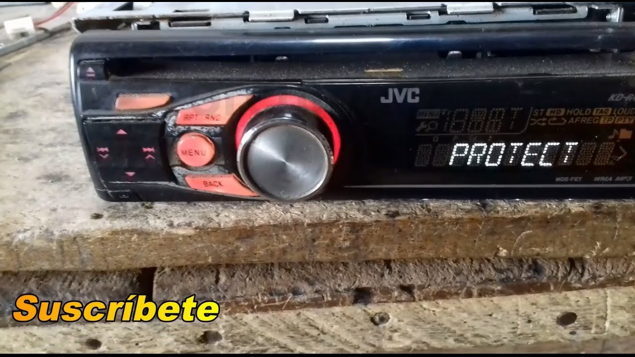 radio para carro JVC KD r418 con sistema protect