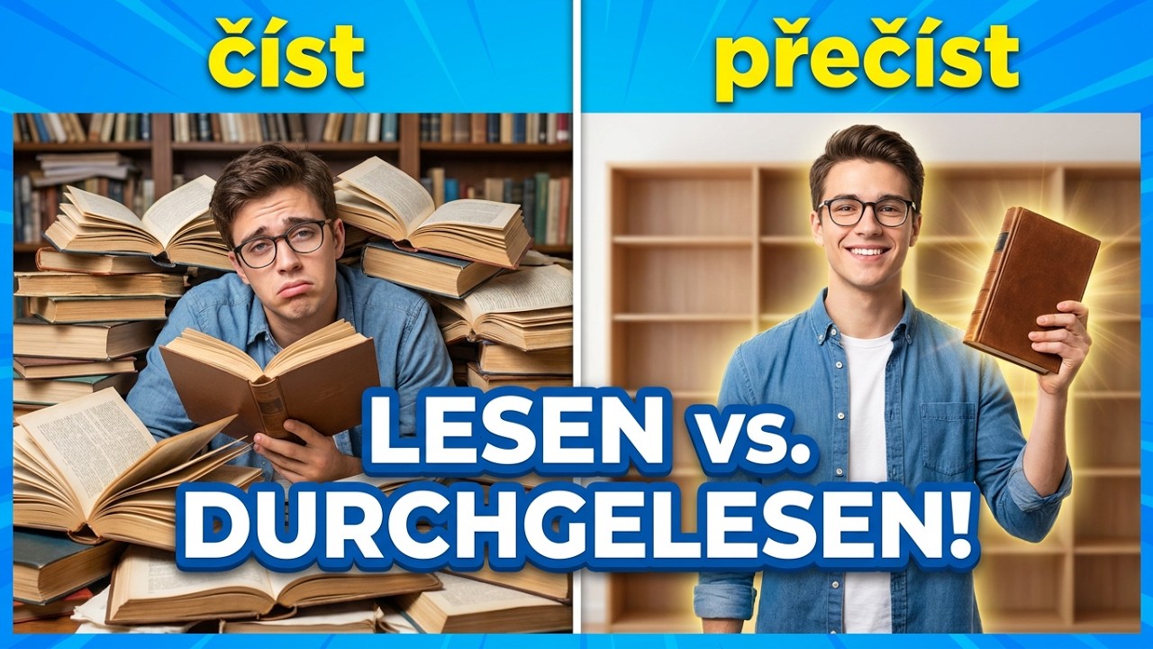 📚 ČÍST vs. PŘEČÍST - Der Reading Verb Twist!