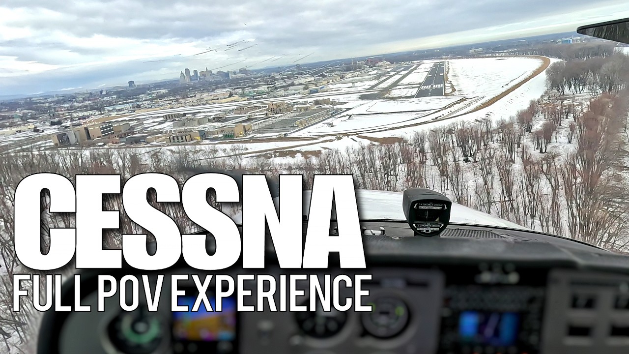 Cessna C172M POV Departure and Landing Hartford | KHFD