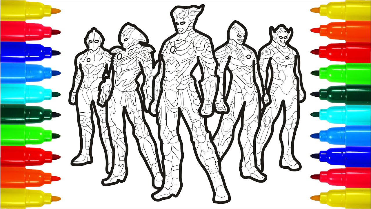 Ultraman War To The End Coloring Pages