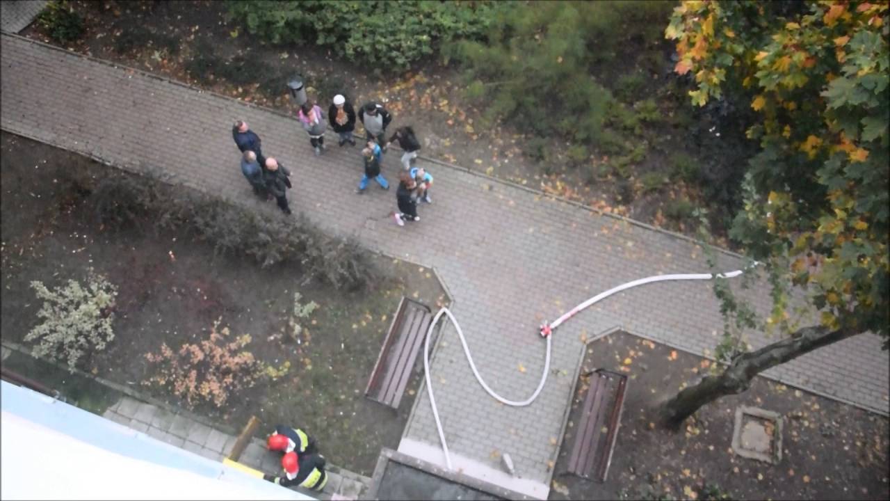 22.10.2016 - Pożar mieszkania Polkowice