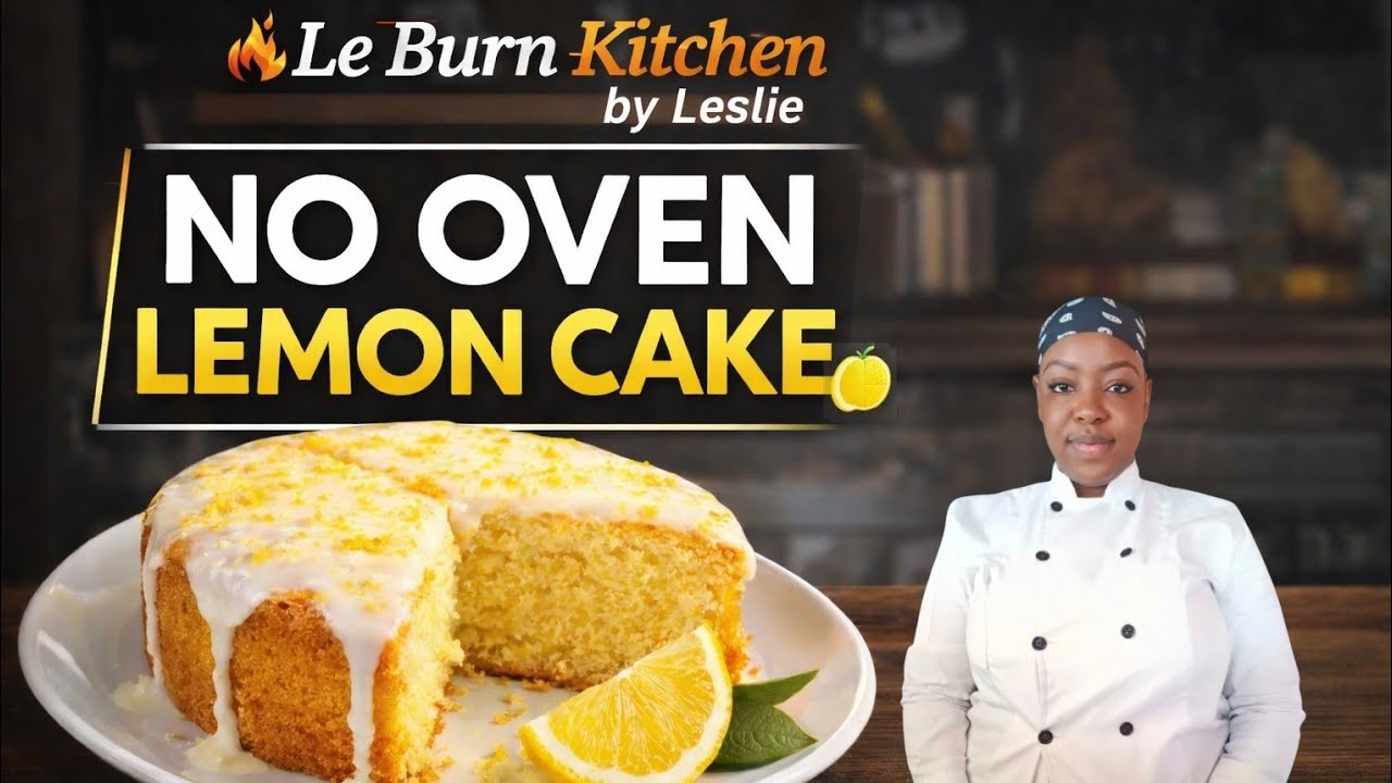 No Oven Lemon Cake 🍋 | Gas Cooker & Sufuria Method