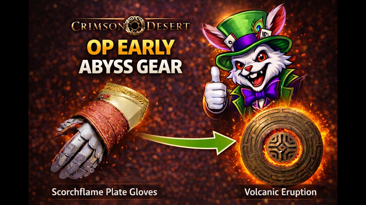 OP EARLY ABYSS GEAR! 🔥 Volcanic Eruption Location (Crimson Desert)