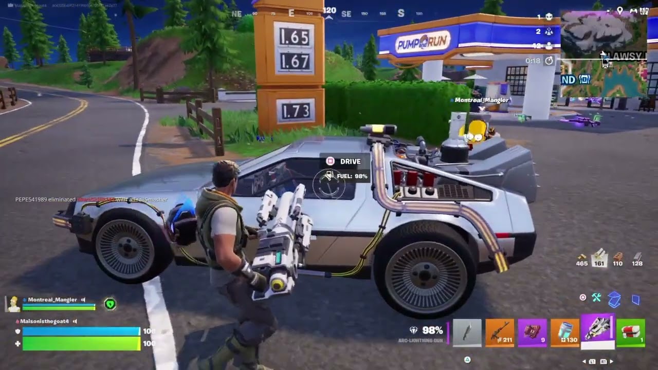 Playing Fortnite with my friend*