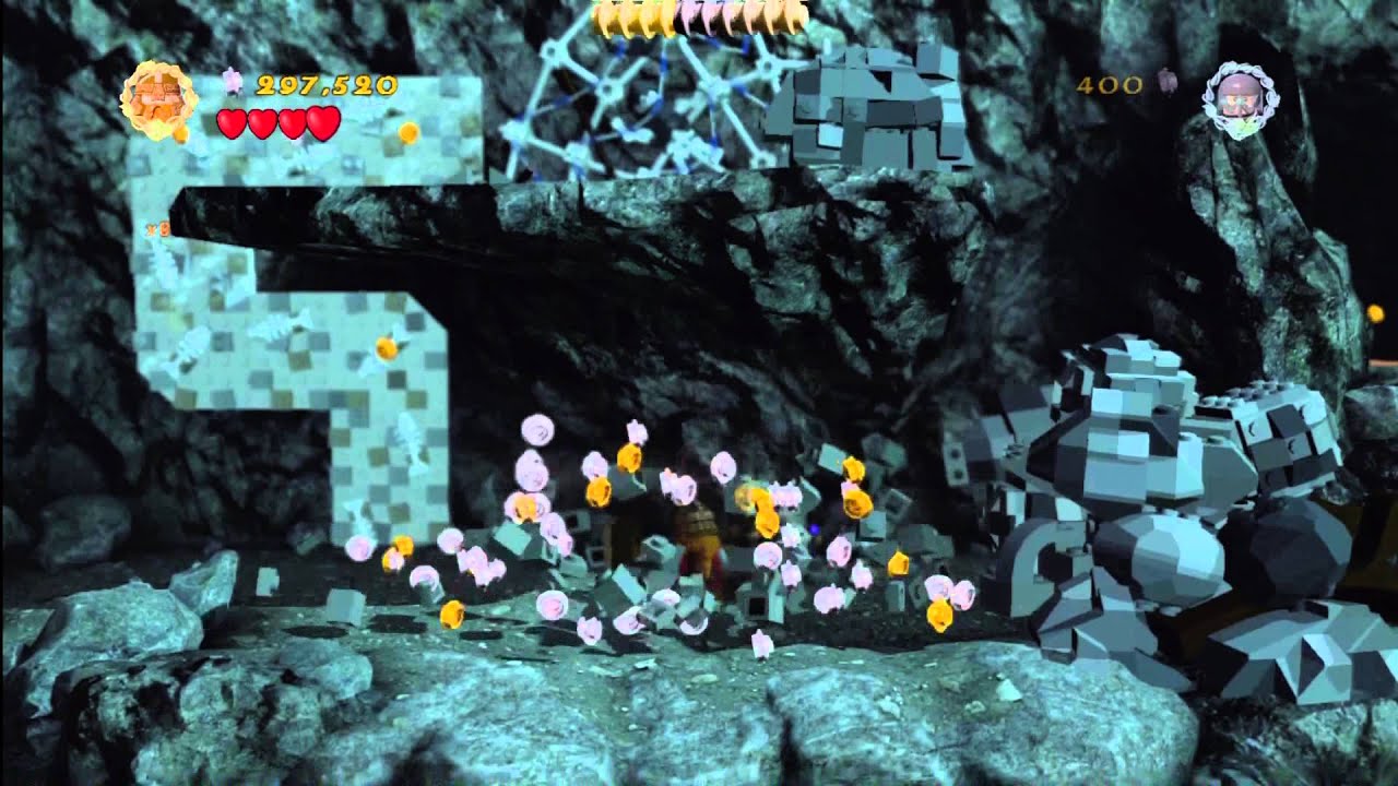 Lego Lord of the Rings: Level 13/The Secret Stairs - FREE PLAY - All Collectables - HTG
