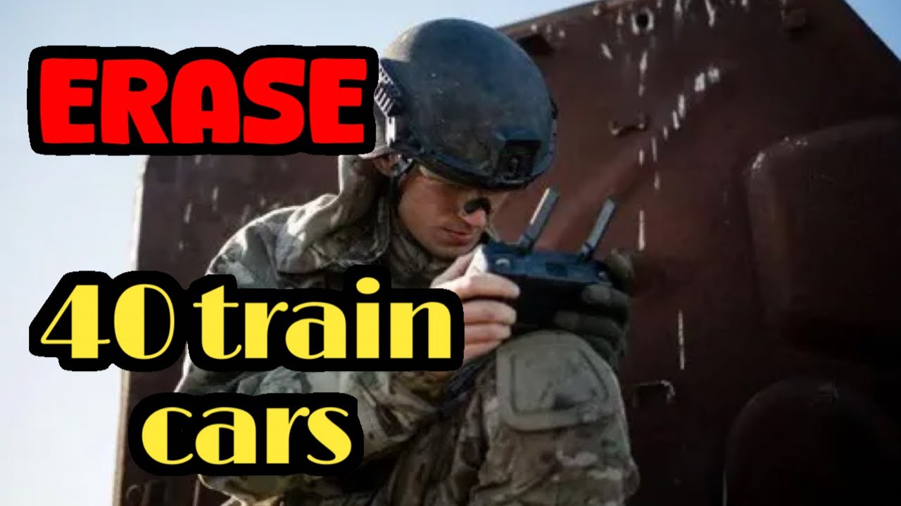 News Ukraine hits 40 train cars carrying fuel supplies to Russian army