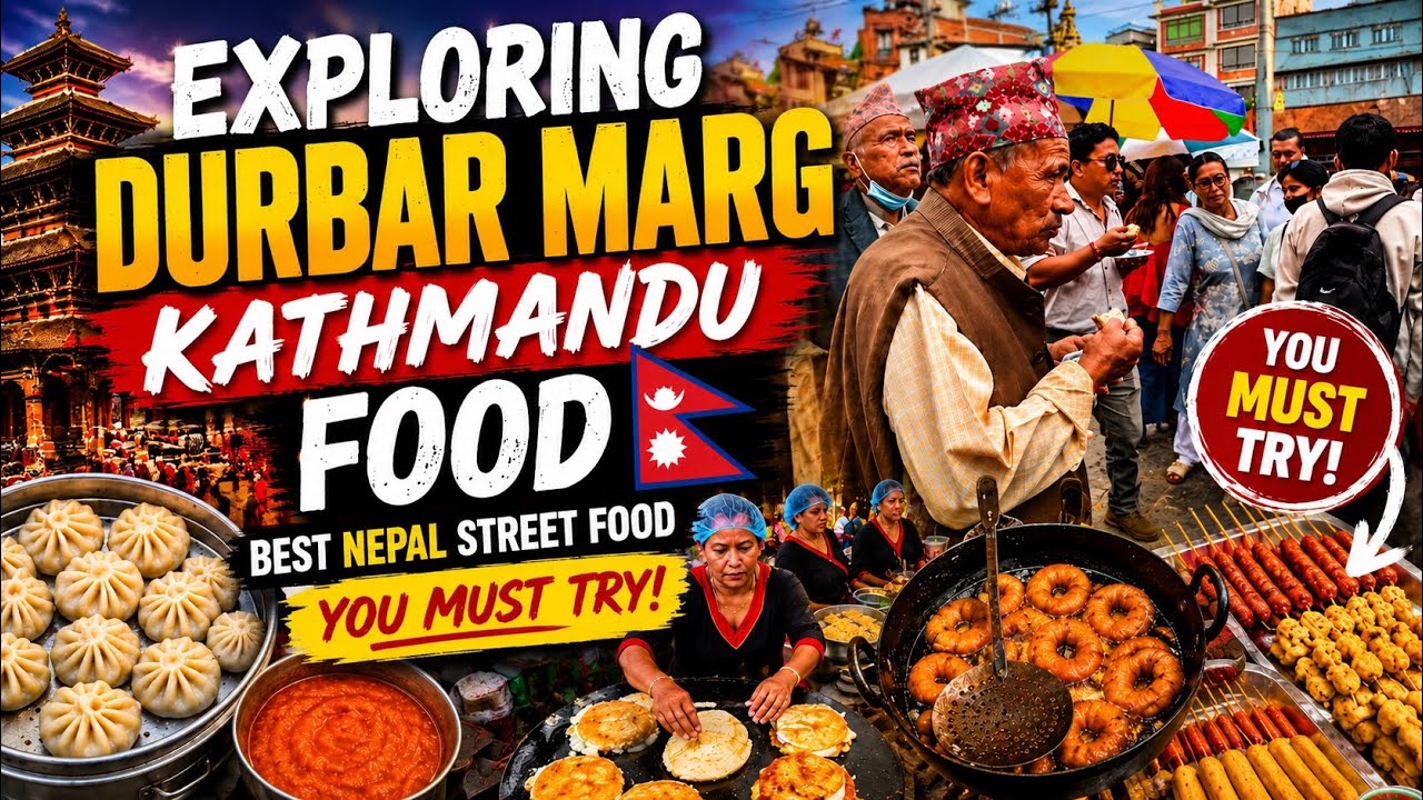 Exploring Durbar Marg Kathmandu 🇳🇵 Best Nepal Street Food You Must Try!