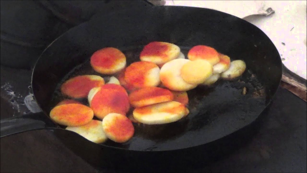 Cooking Breakfast on the Wood Stove