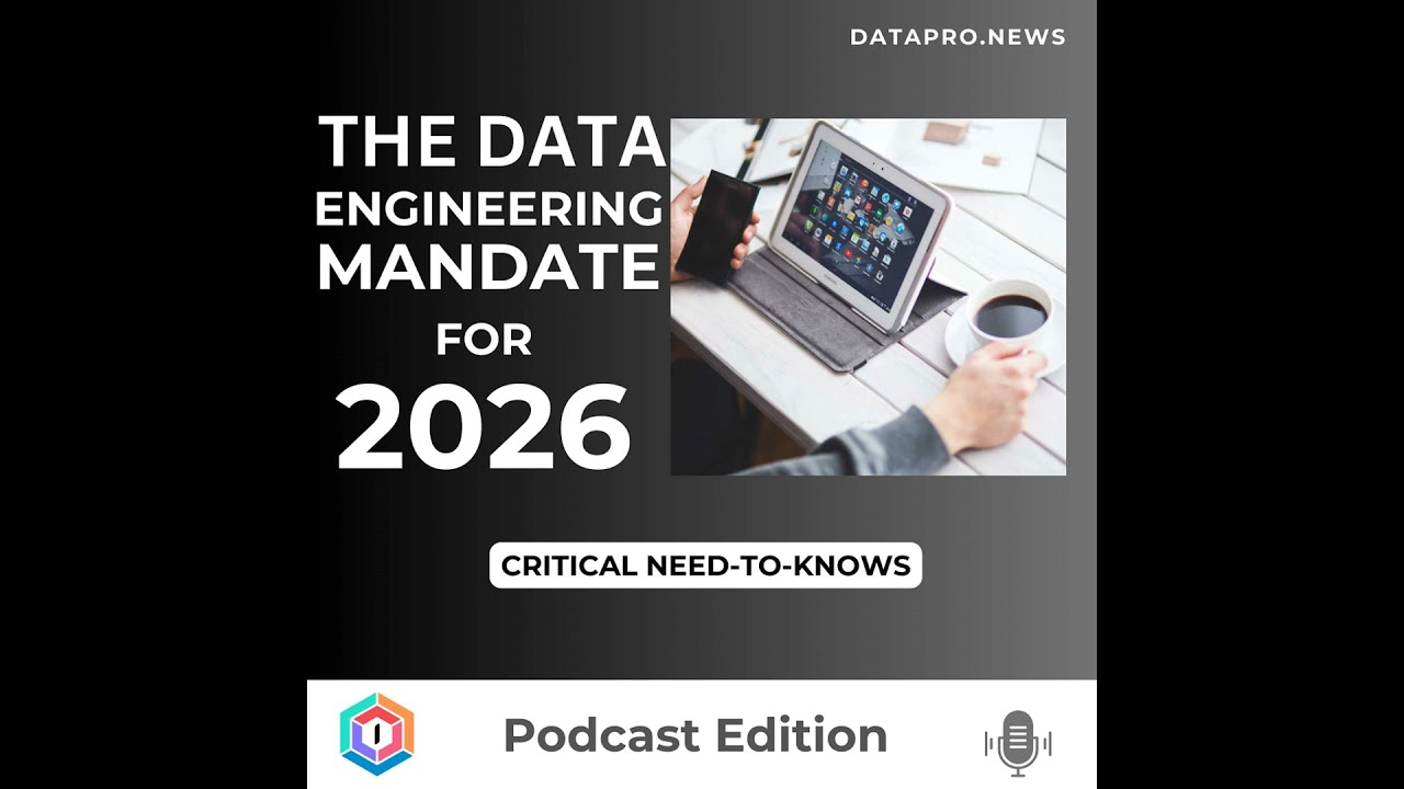 ⚙️ The Data Engineering Mandate for 2026