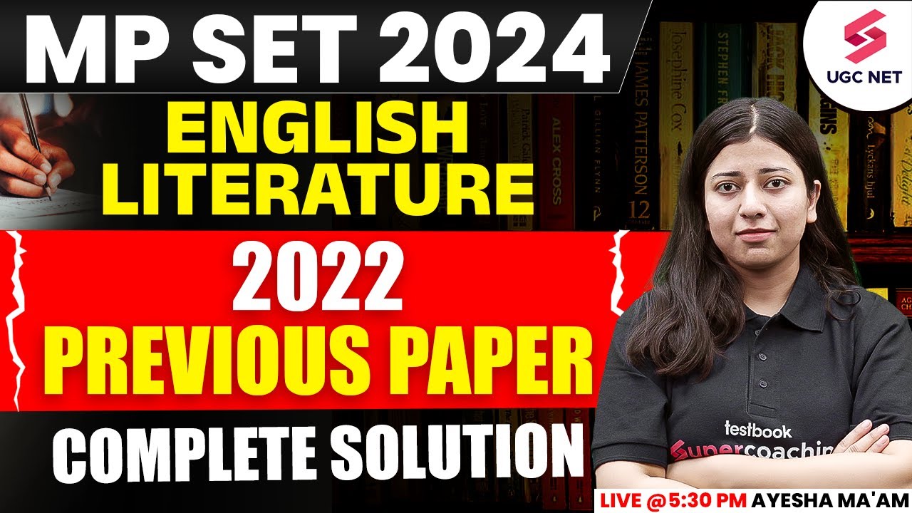 MP SET English Literature Previous Year Question Paper | MP SET English Literature By Ayesha Ma'am