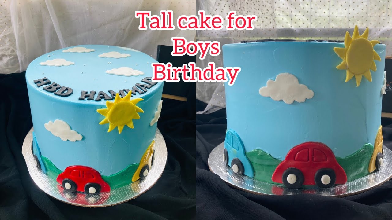Car theme cake || fondant car cake ||birthday cake for boys