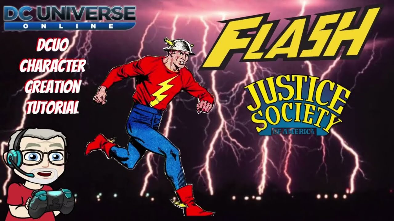 DCUO JSA The Flash Jay Garrick Character Creation 2020